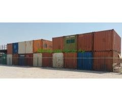 We have 20-feet containers in good condition available for sale