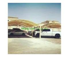 تركيب افضل انواع مظلات السيارات في الرياض